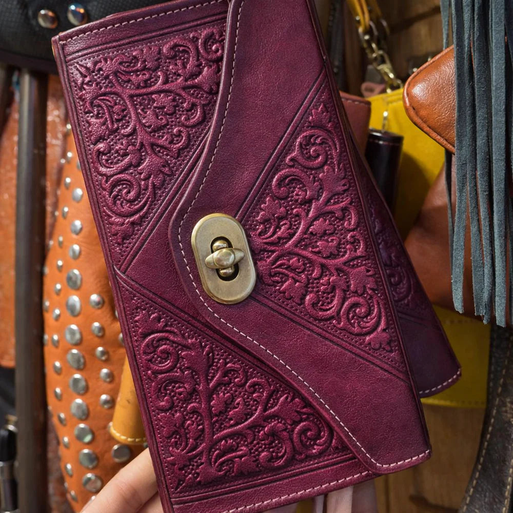 FESSIA Clutch – Handgemaakte Leren Clutch uit Fes