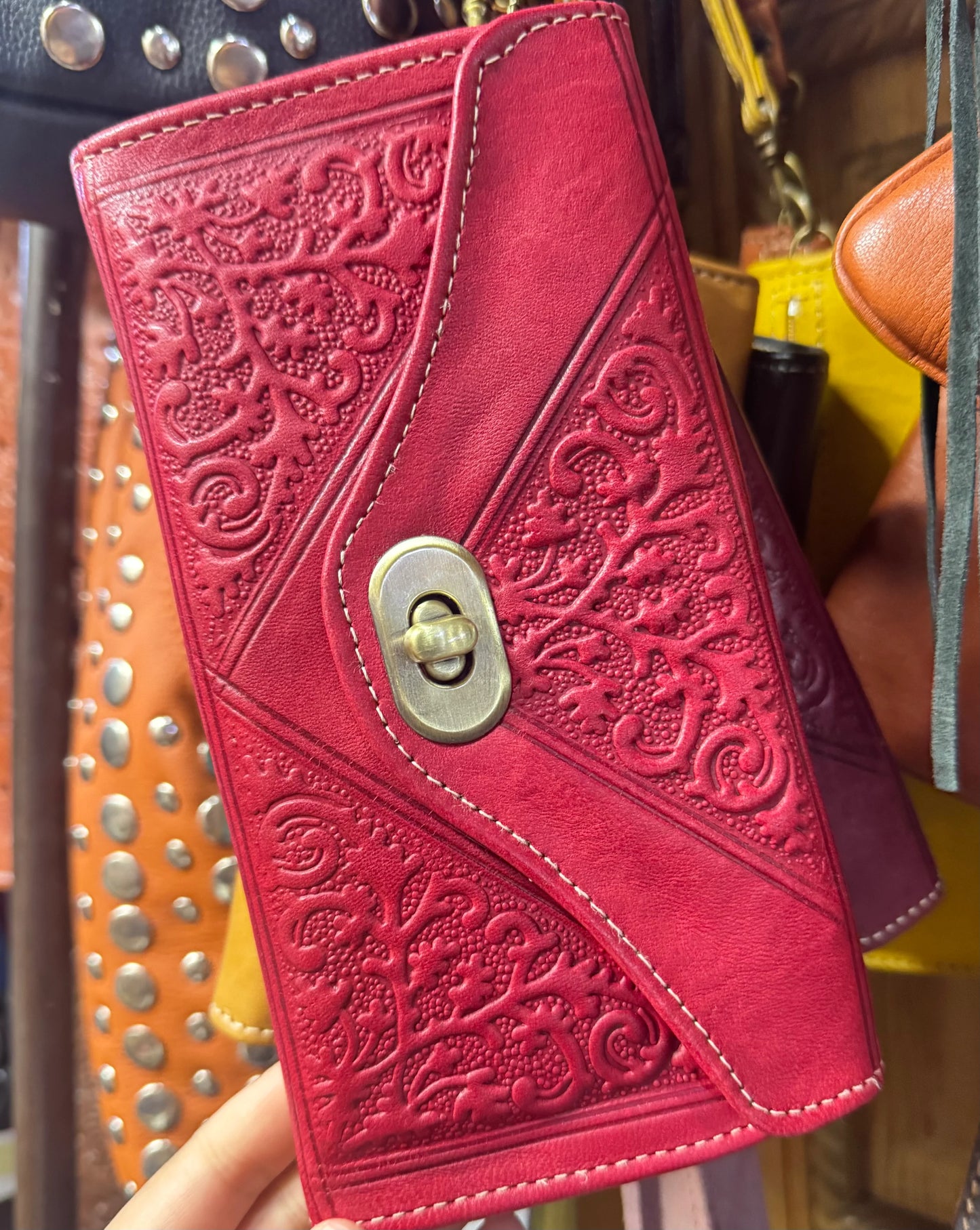 FESSIA Clutch – Handgemaakte Leren Clutch uit Fes